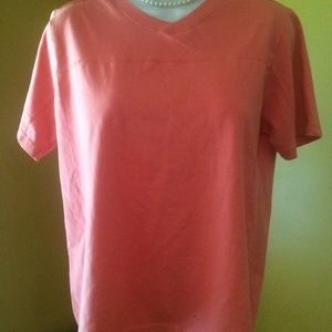 Women's Peach Pink Shirt Sz M Mountain Lake
